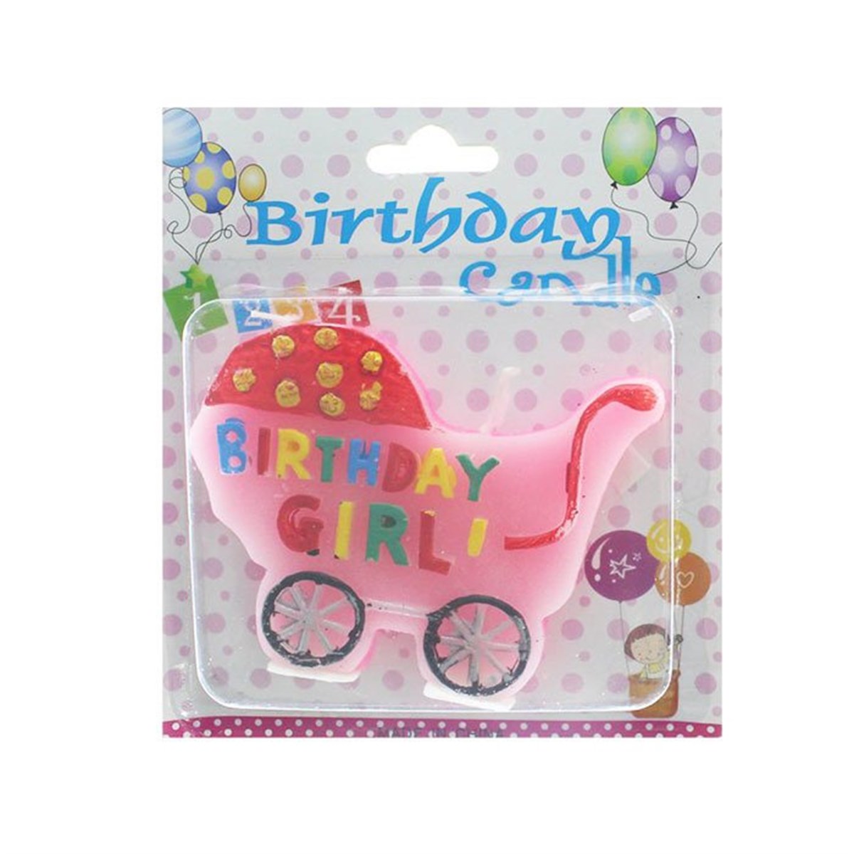 Puset Şekilli Mum Pembe