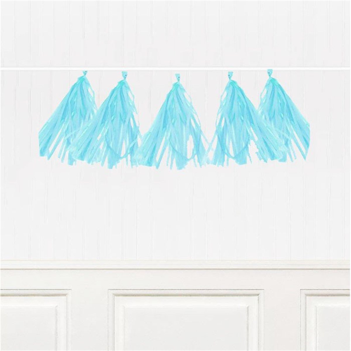 Püskül Dekor Süs Mavi