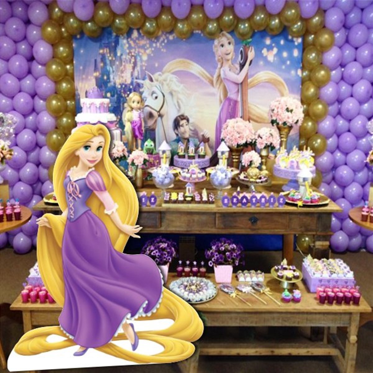 Rapunzel Ayaklı Pano 69 x 80 Cm