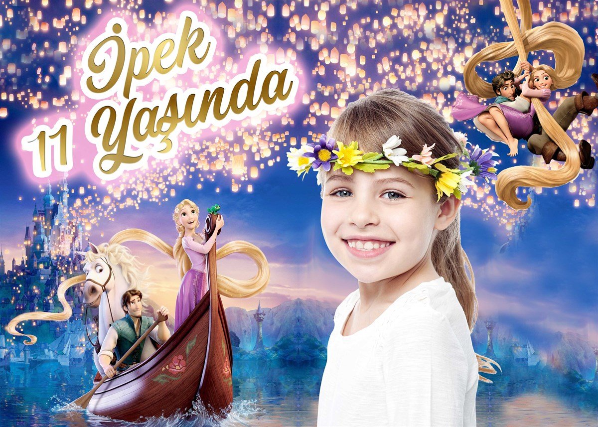 Rapunzel Kişyie Özel Afiş