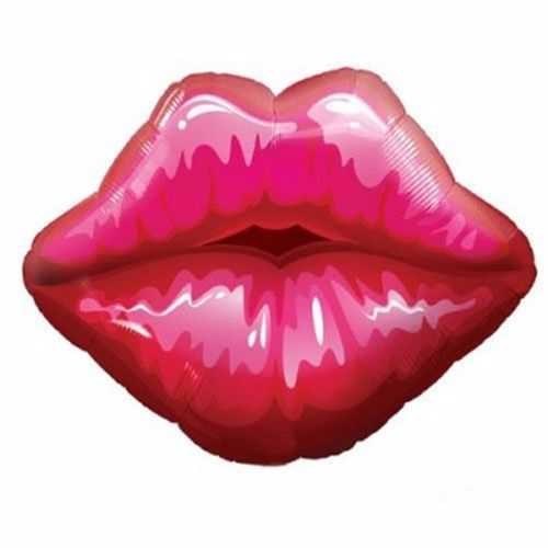 Saçaklı Dudak Folyo Balon Gümüş