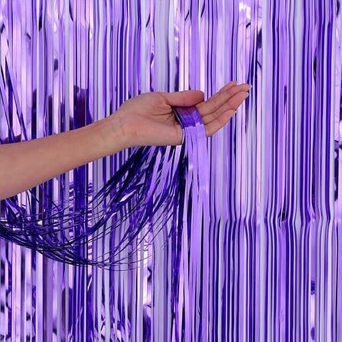 Saçaklı Dudak Folyo Balon Mor