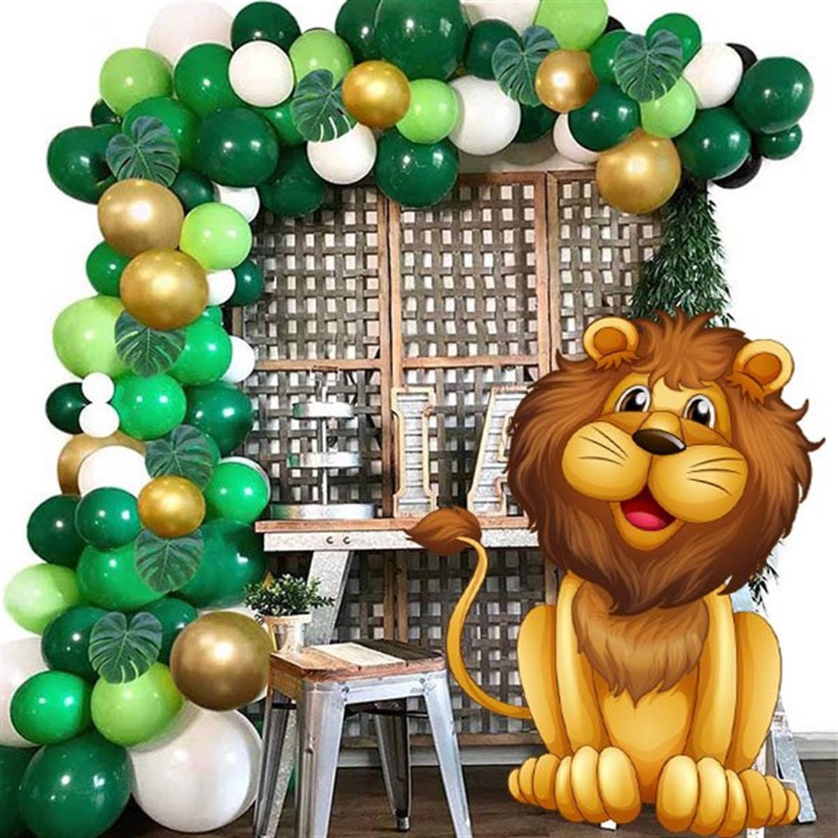 Safari Aslan Ayaklı Pano 70 x 95 Cm