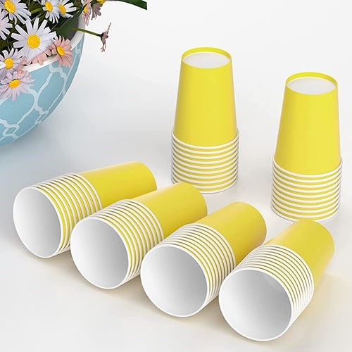 Sarı Karton Bardak 8 Adet