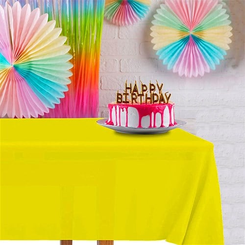 Sarı Masa Örtüsü 137 x 183 cm