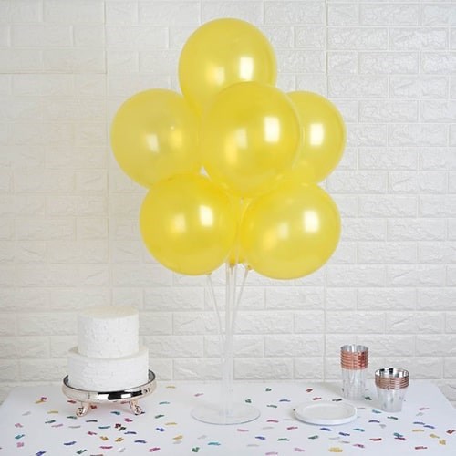 Sarı Metalik Renk Zincir Balon Seti
