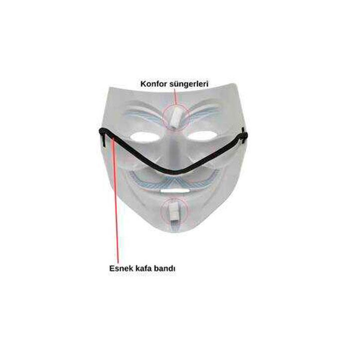 Sarı Renk Vandetta Maske