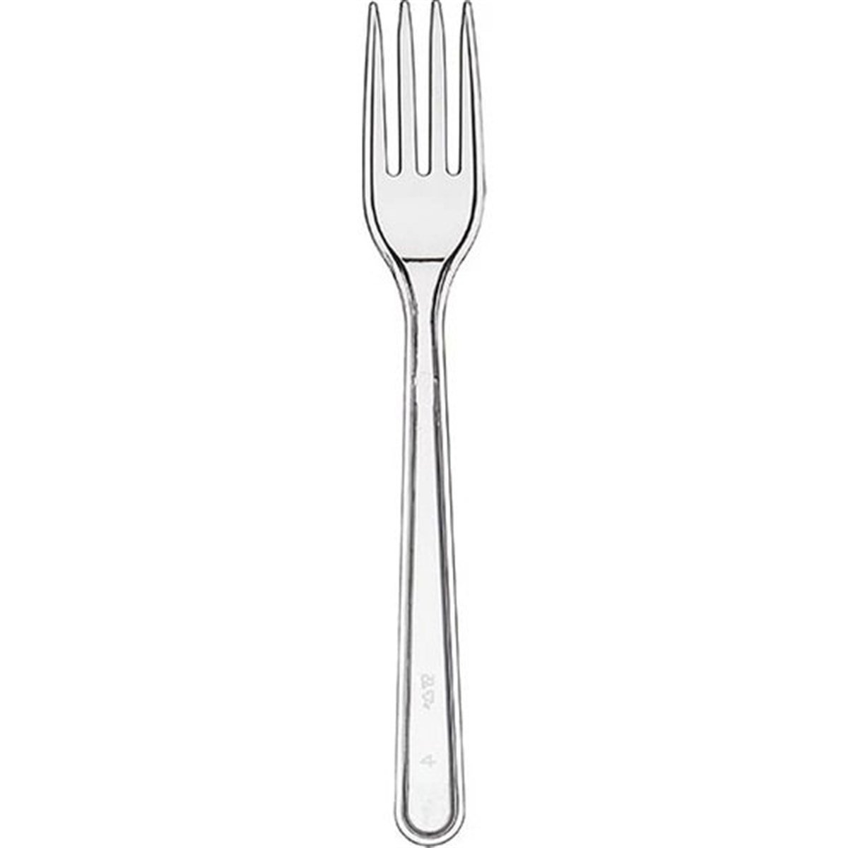 Şeffaf Çatal 100 Adet