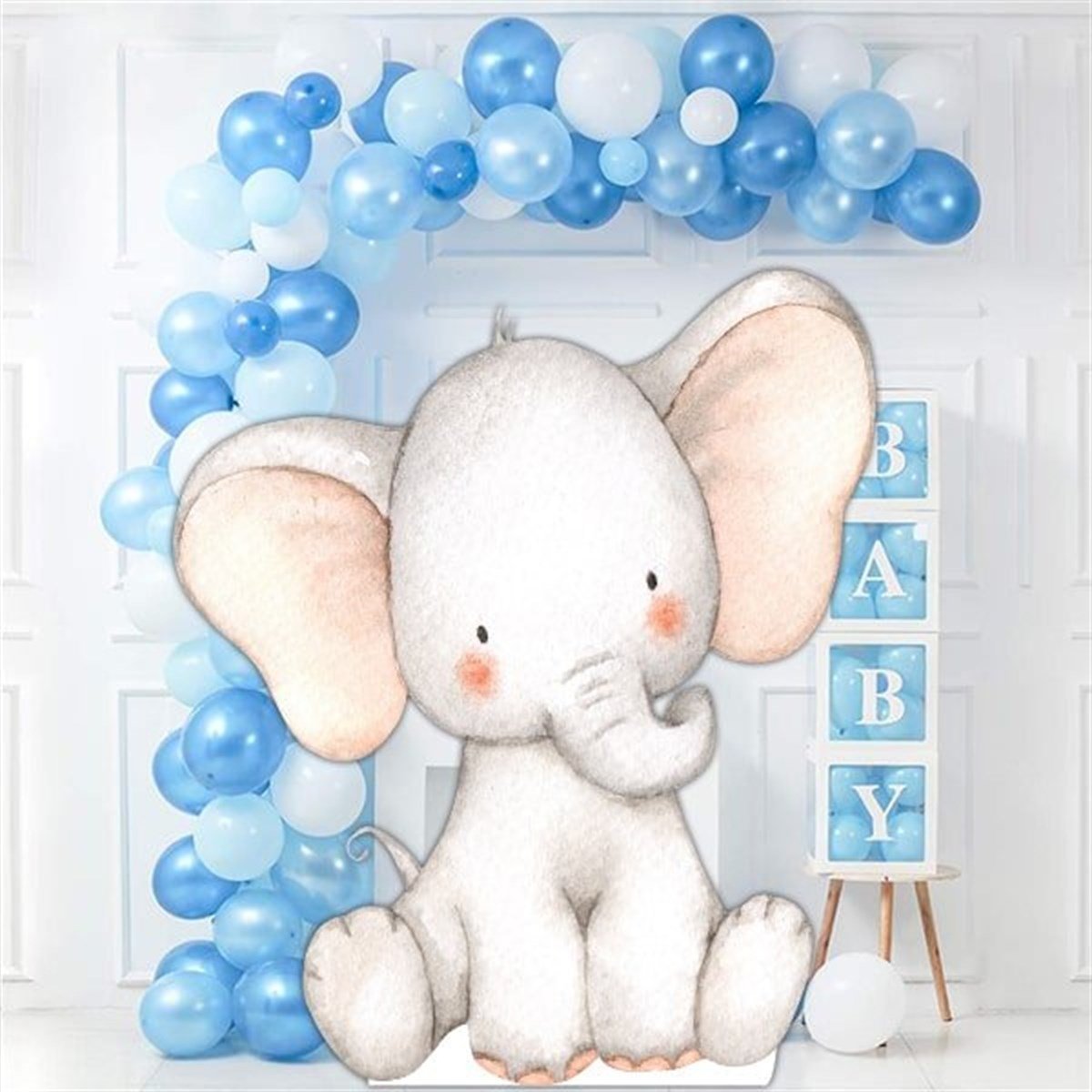 Sevimli Fil Dekor Ayaklı Pano