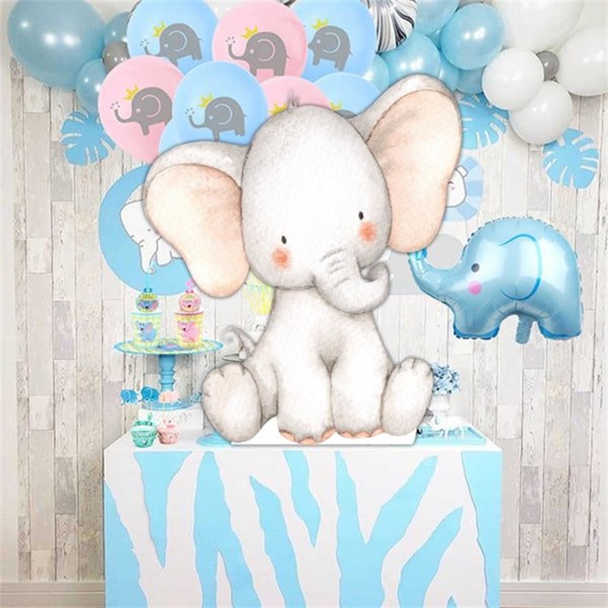 Sevimli Fil Masa Üstü Ayaklı Pano