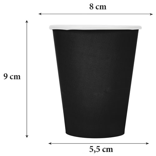 Siyah Karton Bardak Ölçüleri