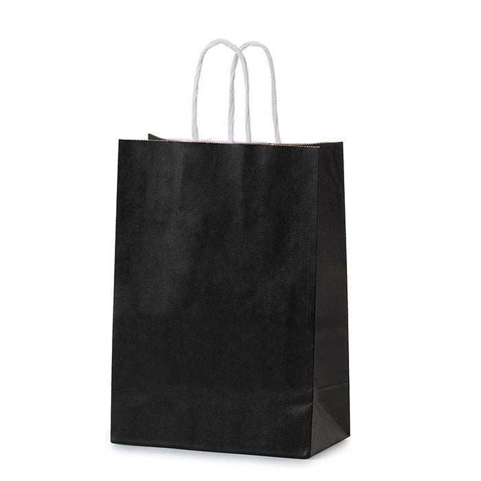 Siyah Renkli Kraft Çanta 25 x 31 Cm 25 Adet