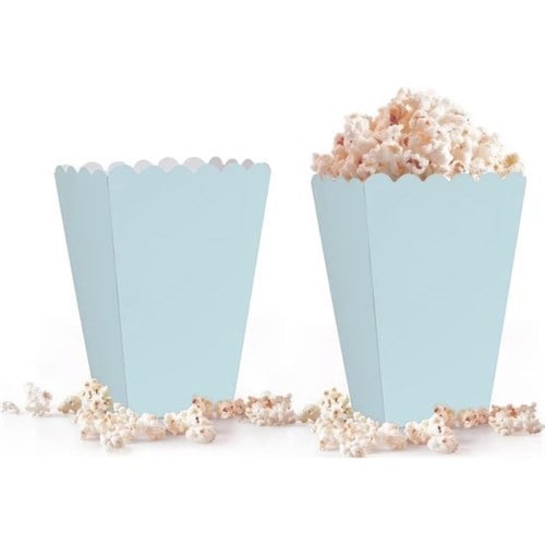 Soft Açık Mavi Renkli Mısır Kutusu 8 Adet