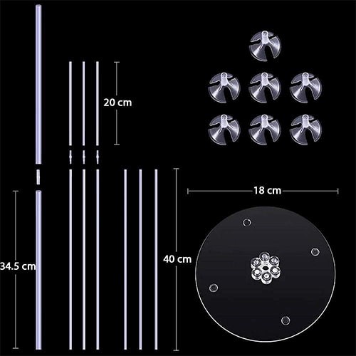 Soft Renkler Ayaklı Balon Standı