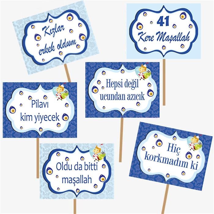 Sünnet Konuşma Balonu 6 Adet