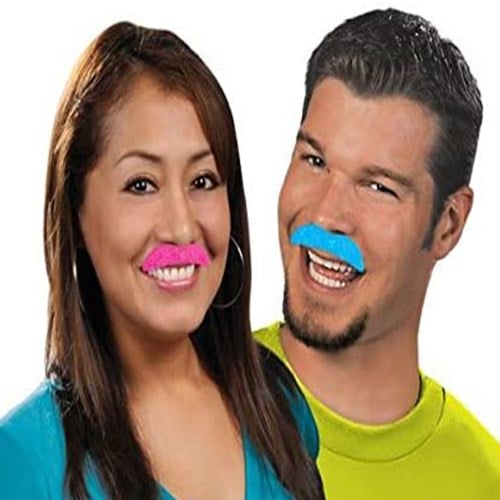 Takma Bıyık Renkli 6 Adet