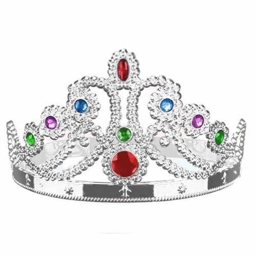 Taşlı Gümüş Kraliçe Tacı