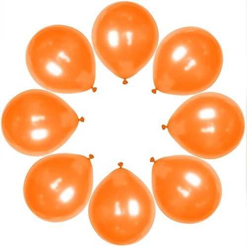 Turuncu Balon Metalik 100 Adet