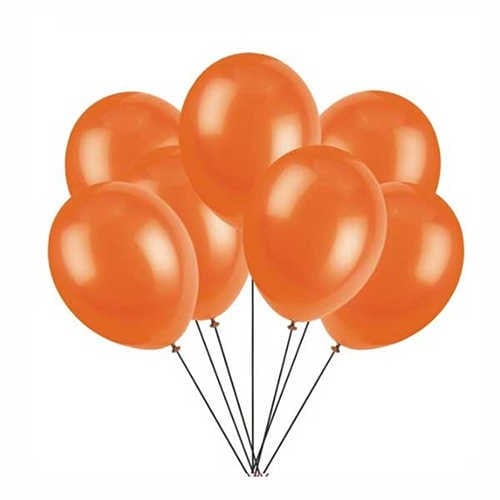 Turuncu Balon Metalik 100 Adet