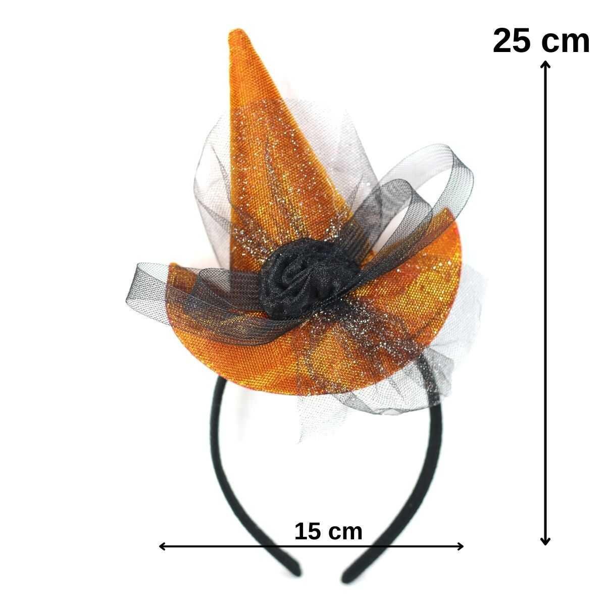 Turuncu Cadı Şapkası Figürlü Taç