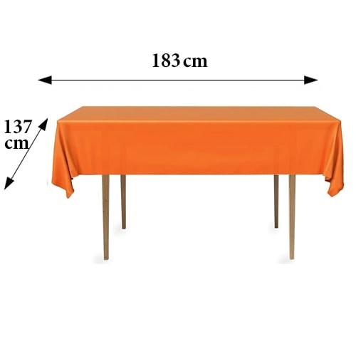 Turuncu Masa Örtüsü 137 x 180 cm