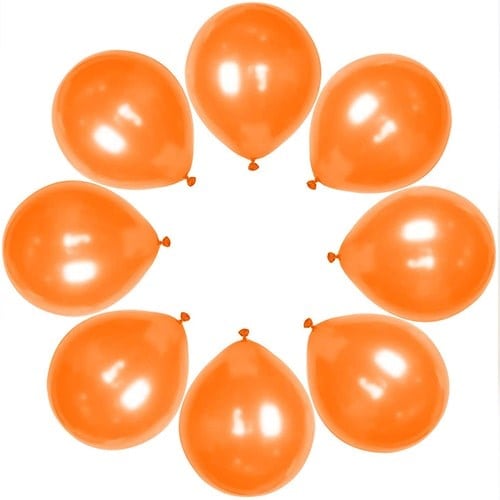 Turuncu Metalik Balon 20 Adet
