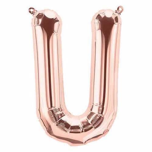 U Harf Folyo Balon Gold Rose 76 Cm