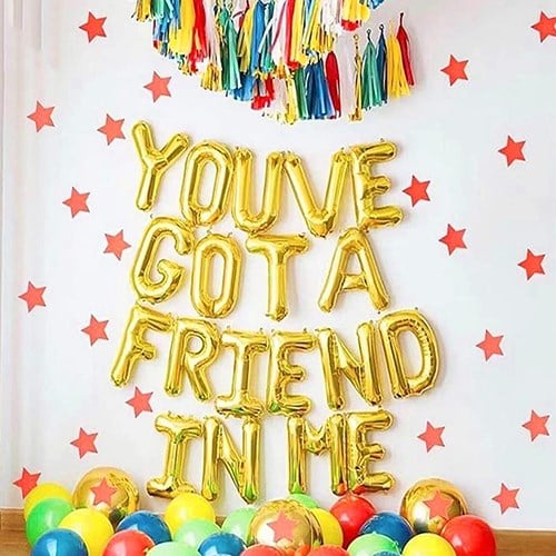 U Harf Folyo Gold Renk Balon Küçük 35 Cm