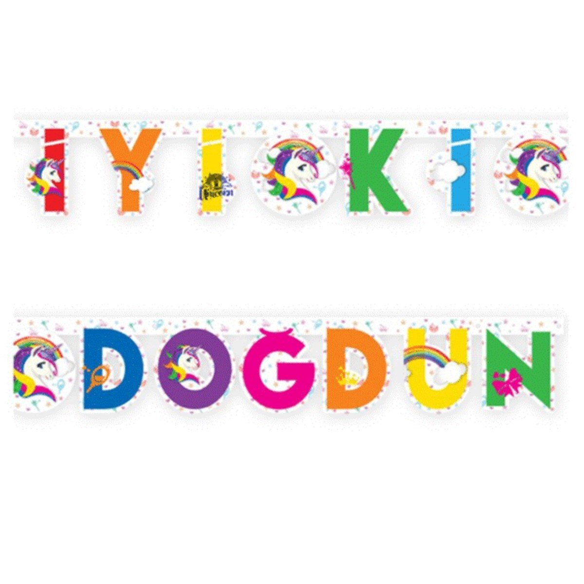 Unicorn İyi ki Doğdun Yazı