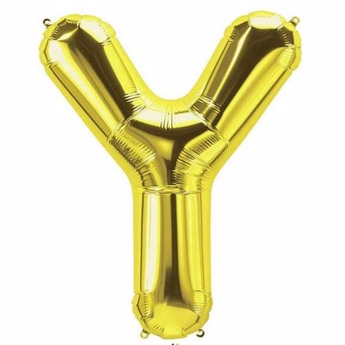 Y Harf Folyo Balon Gold 100 cm