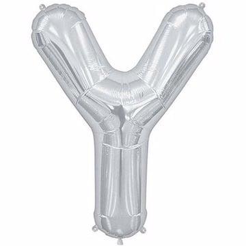 Gümüş Renk 76 cm Y Harf Folyo Balon Gümüş 76 cm