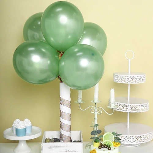Yeşil Metalik Balon 20 Adet