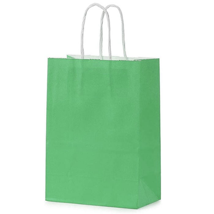 Yeşil Renkli Kraft Çanta 31 x 41 Cm 25 Adet