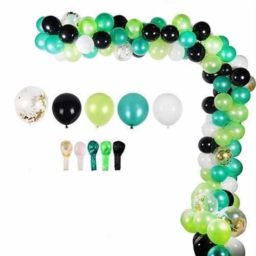 Yeşil Siyah Zincir Balon Setleri