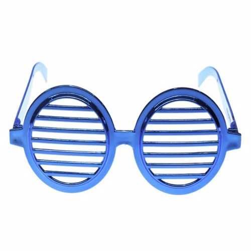 Yuvarlak Plastik Parti Gözlük Mavi