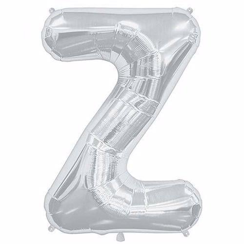 Gümüş Renk 76 cm Z Harf Folyo Balon Gümüş 76 cm
