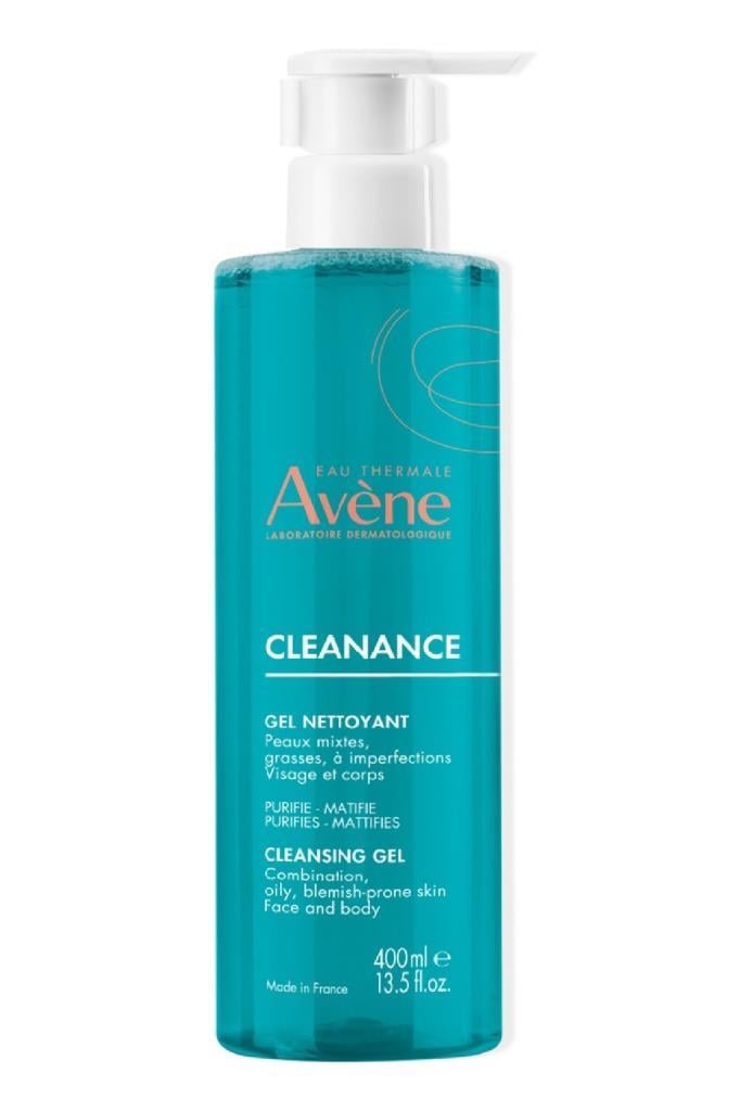 AVENE Cleanance GEL 400 ml - Yağlı ciltler için temizleyici