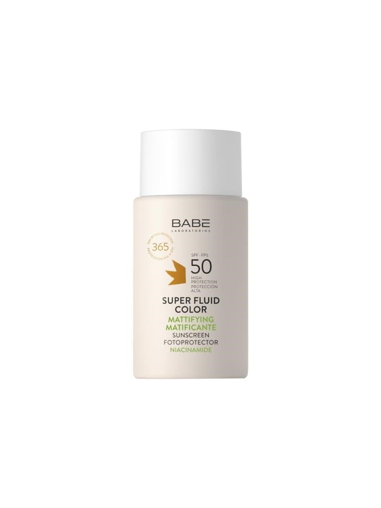 Babe Facial Sunscreen Mattifying Super Fluid Color SPF50 50ml