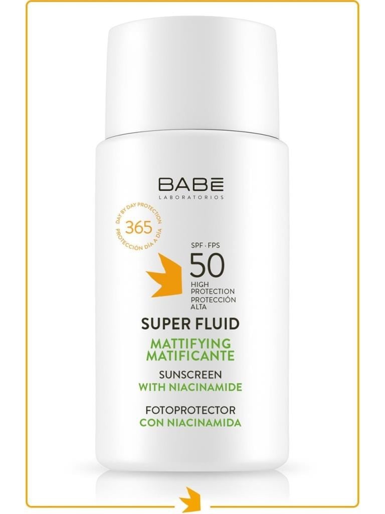 Babe Facial Sunscreen Mattifying Super Fluid SPF50 50ml