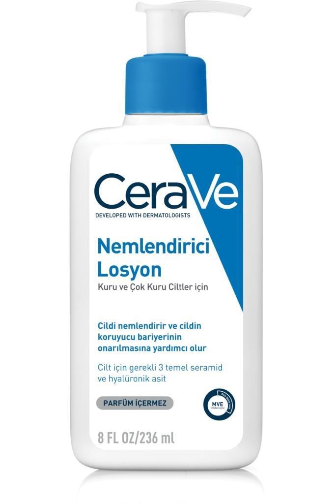 CERAVE Nemlendirici Losyon 236 ml - Kuru ve Çok Kuru Ciltler
