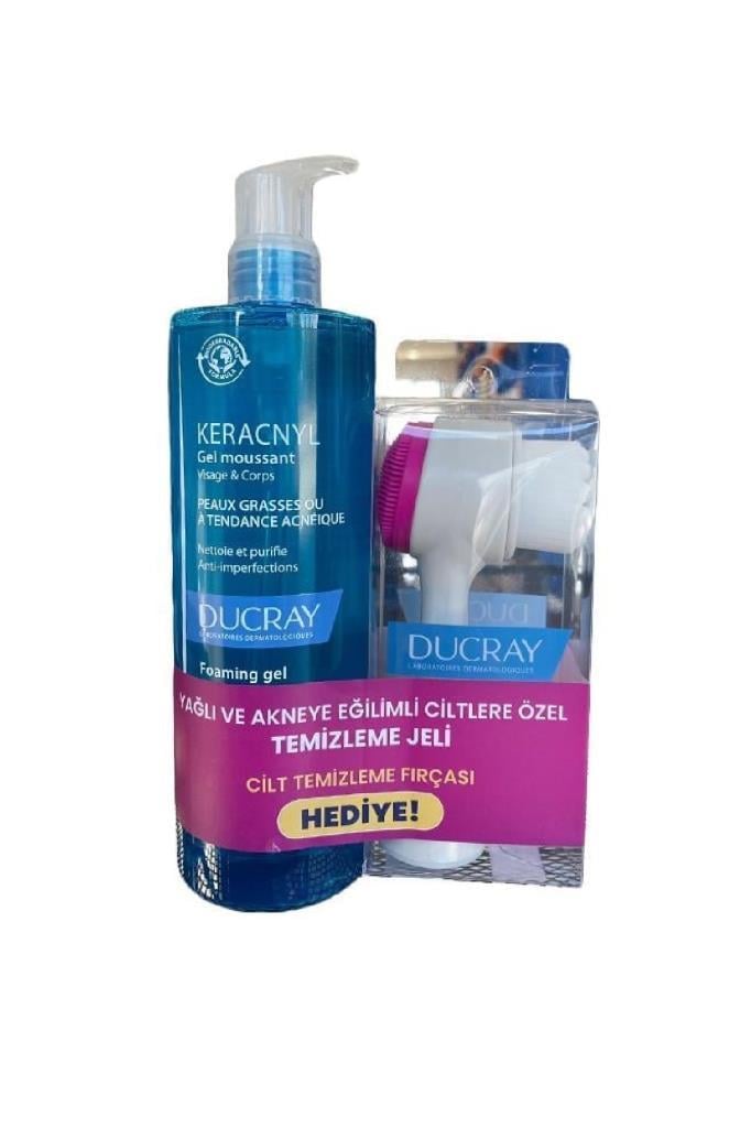 DUCRAY Keracnyl Gel Moussant 400 ml FIRÇA HEDİYELİ