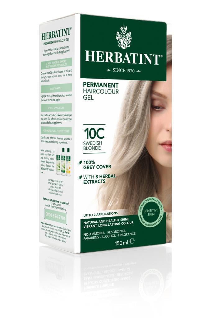 HERBATINT 10C Swedish Blonde (İsveç Sarısı) 150 ml Bitkisel Saç Boyası