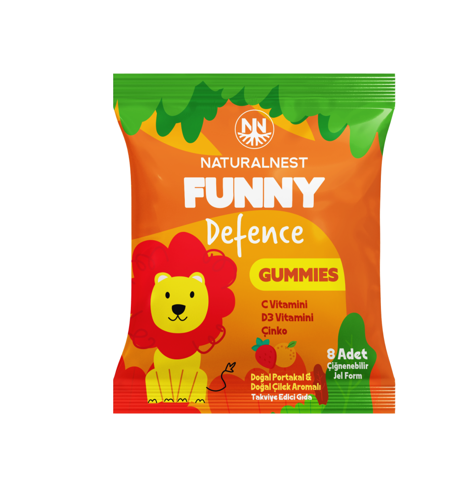 NATURALNEST Funny Defence Gummies 8 Çiğnenebilir Jel Form