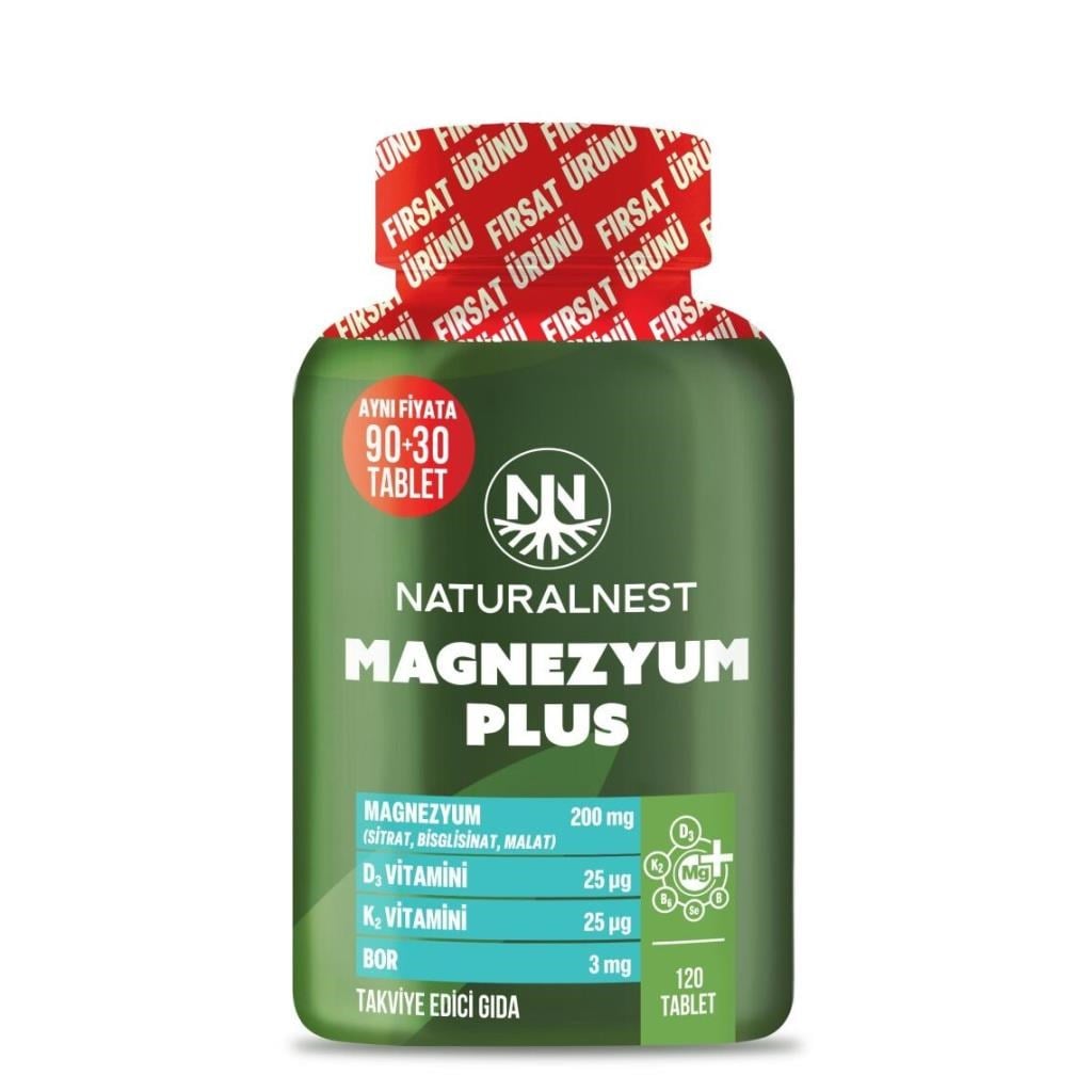 NATURALNEST MAGNEZYUM PLUS 120 TABLET