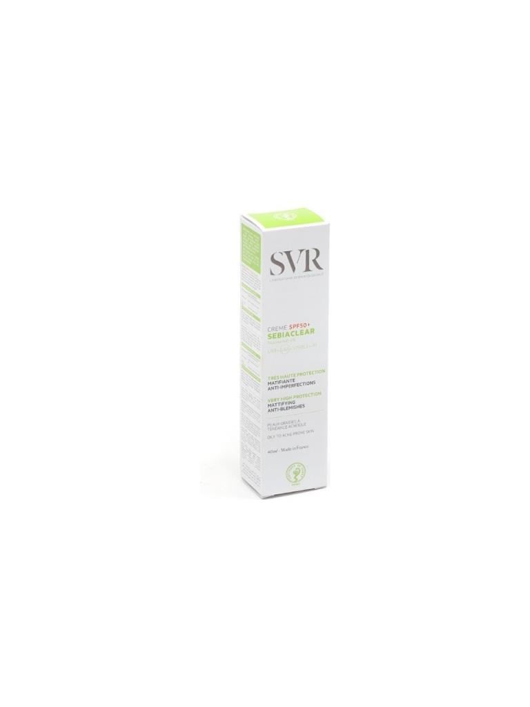 SVR Sebiaclear Creme SPF50+ Cilt Kusuru Karşıtı Güneş Kremi 40 ml