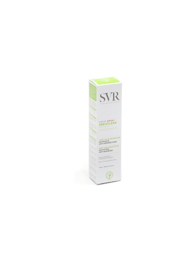 SVR Sebiaclear Creme SPF50+ Cilt Kusuru Karşıtı Güneş Kremi 40 ml