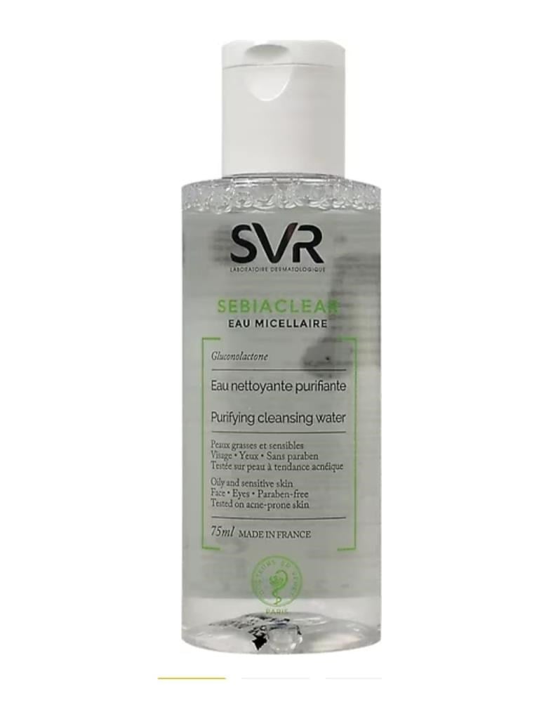 SVR Sebiaclear Eau Micellaire Makyaj Çıkarıcı ve Yüz Temizleyici Misel Su 75 ml