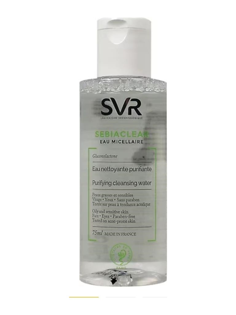 SVR Sebiaclear Eau Micellaire Makyaj Çıkarıcı ve Yüz Temizleyici Misel Su 75 ml