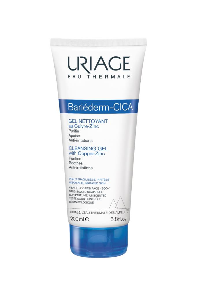 URIAGE Bariederm-CICA Cleansing Gel with Copper-Zinc 200 ml