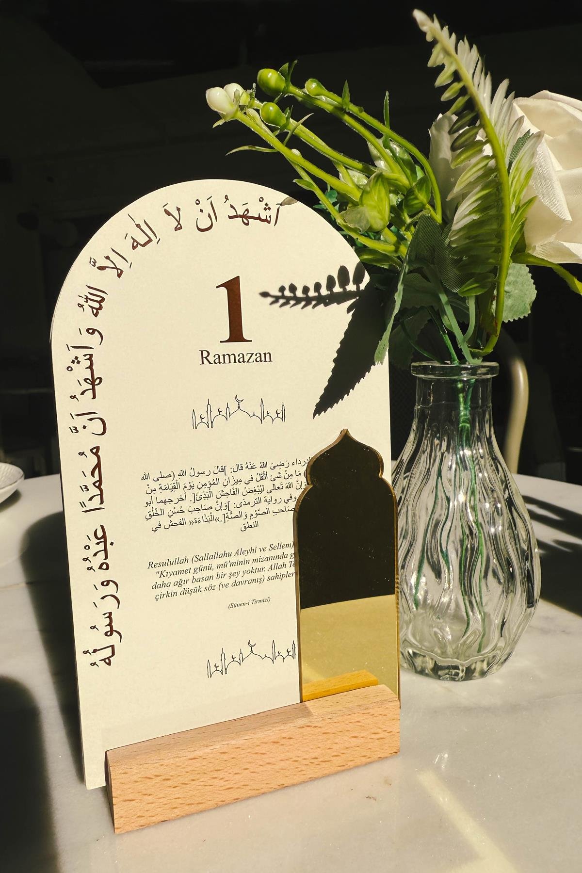 Ramazan Ayı Hadis-i Şerifli 30 Günlük Masa Takvimi, Ramazan-ı Şerif Özel Tasarım Masa Takvimi Hediye